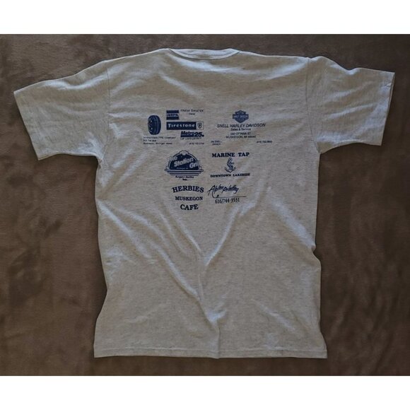 Russell Athletic 2nd Annual Poker Run For Jerry's Kids T-Shirt Size L 42-44 USA - Picture 3 of 8